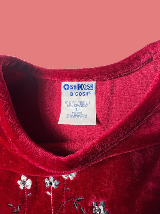 Vintage Oshkosh Velvet Dress 4y