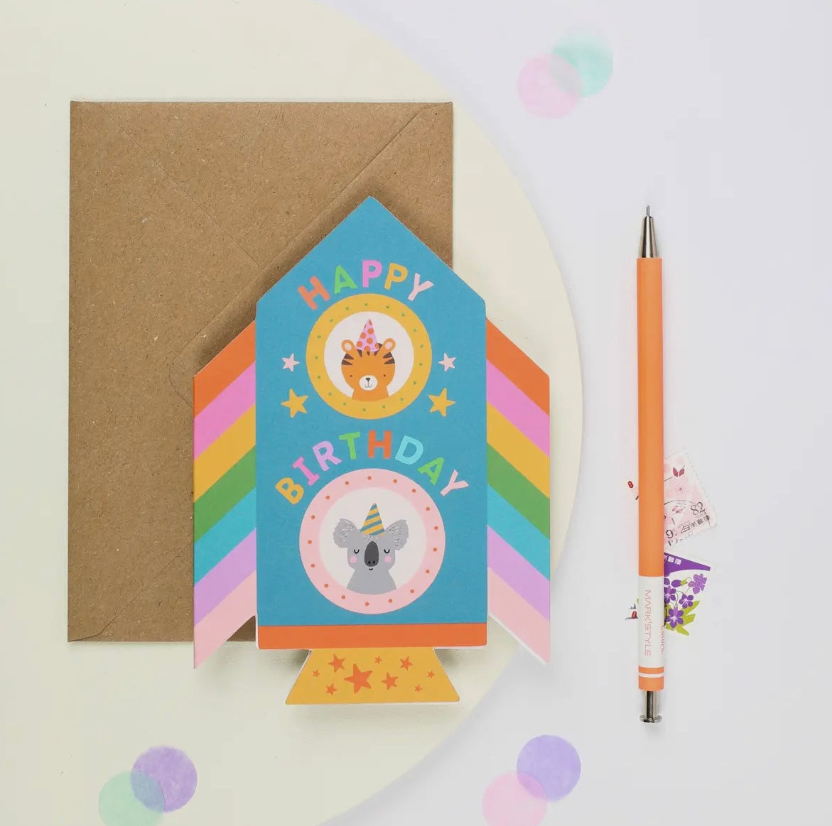 Rocket Birthday Card