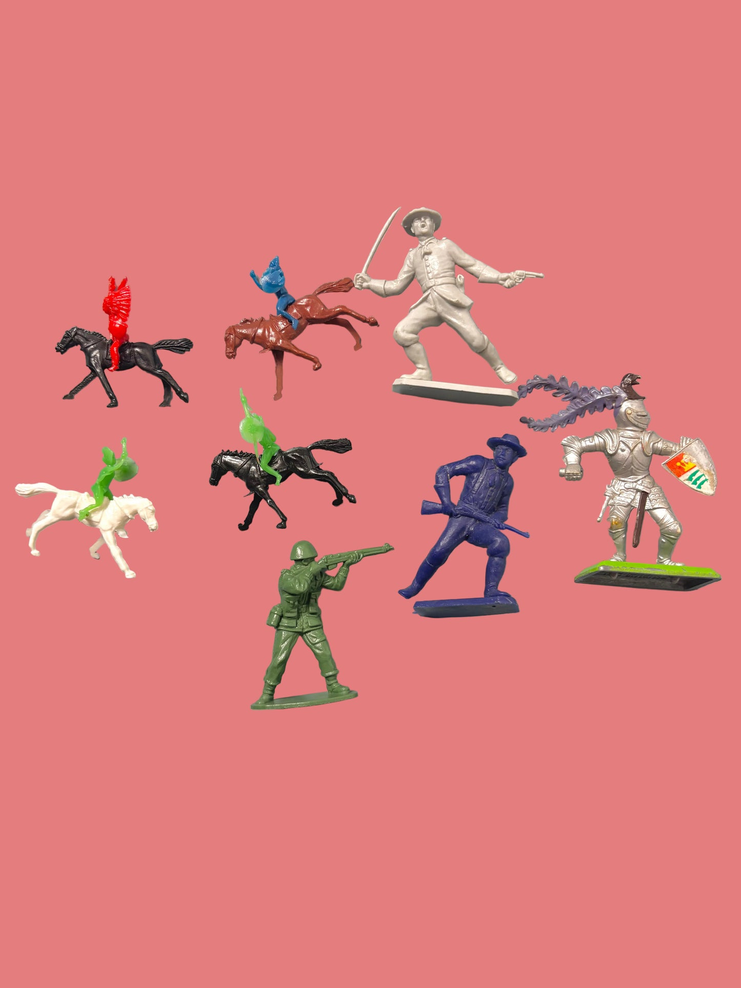 Vintage 1950-1970 Army / Cowboy Figures