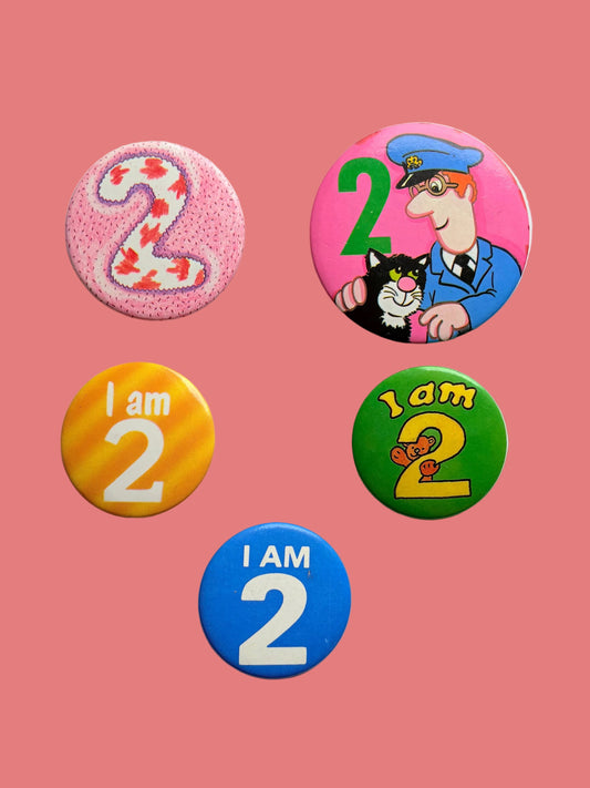 Vintage Birthday Badges