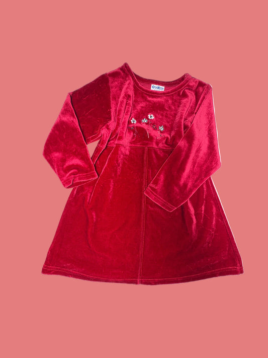 Vintage Oshkosh Velvet Dress 4y