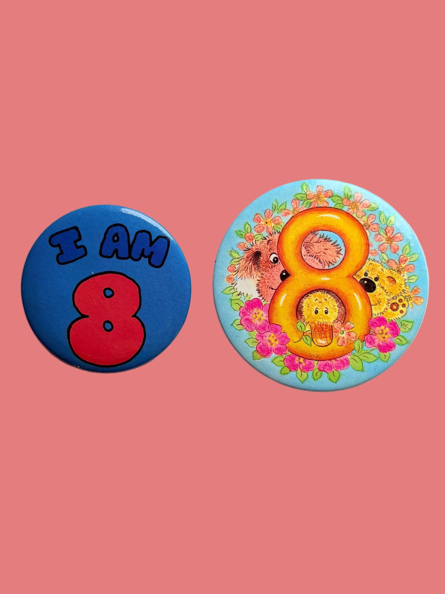 Vintage Birthday Badges