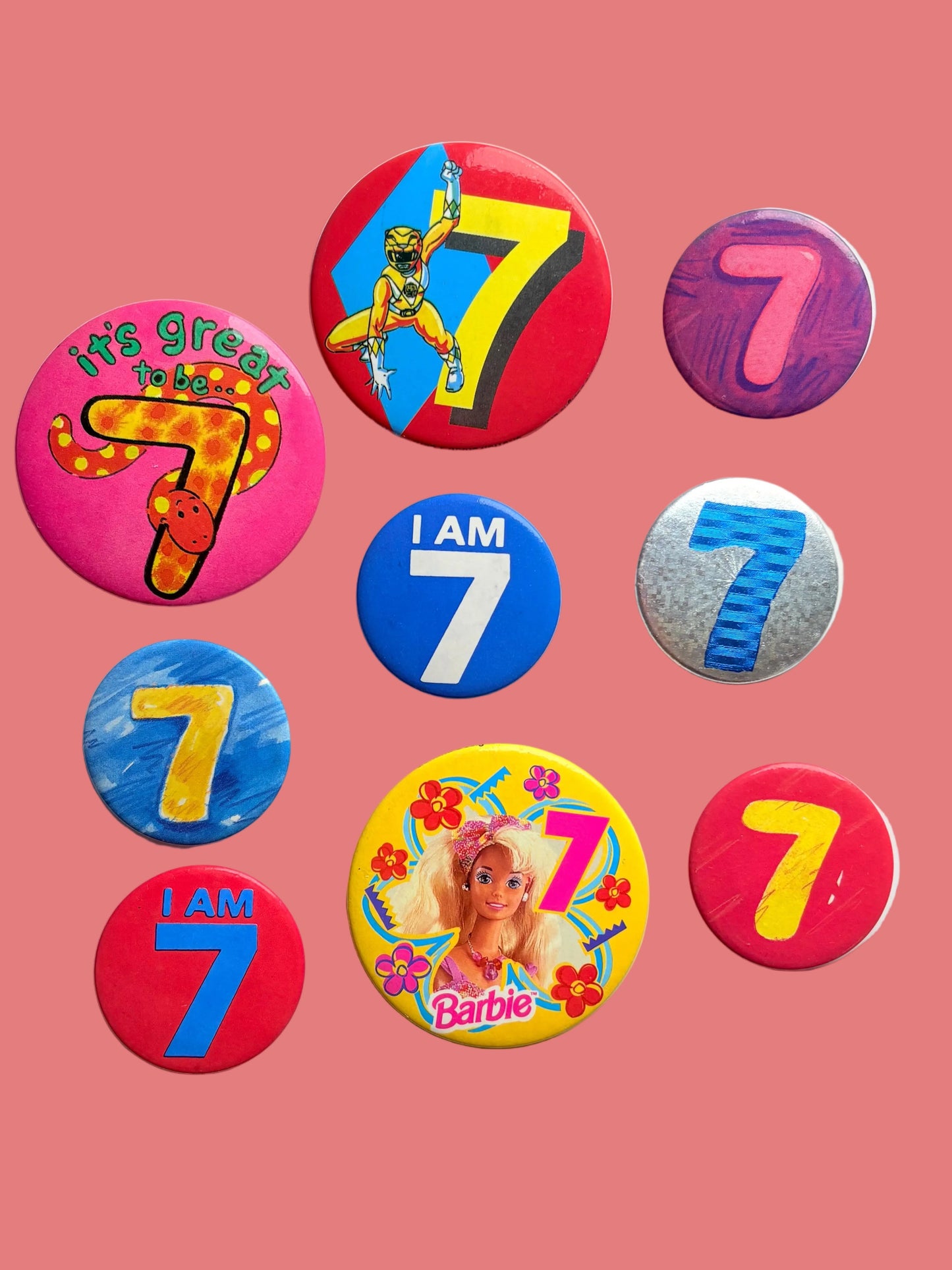 Vintage Birthday Badges