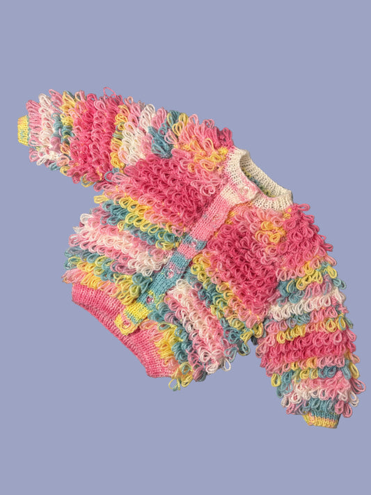 Loop Knit Cardi 3-6m