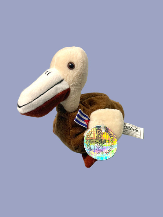Vintage 1998 Coca Cola Can Can Cuba Pelican Toy