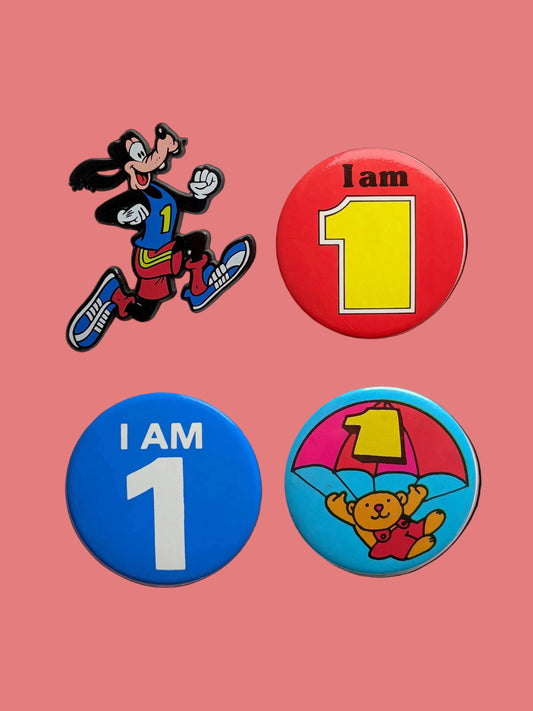 Vintage Birthday Badges