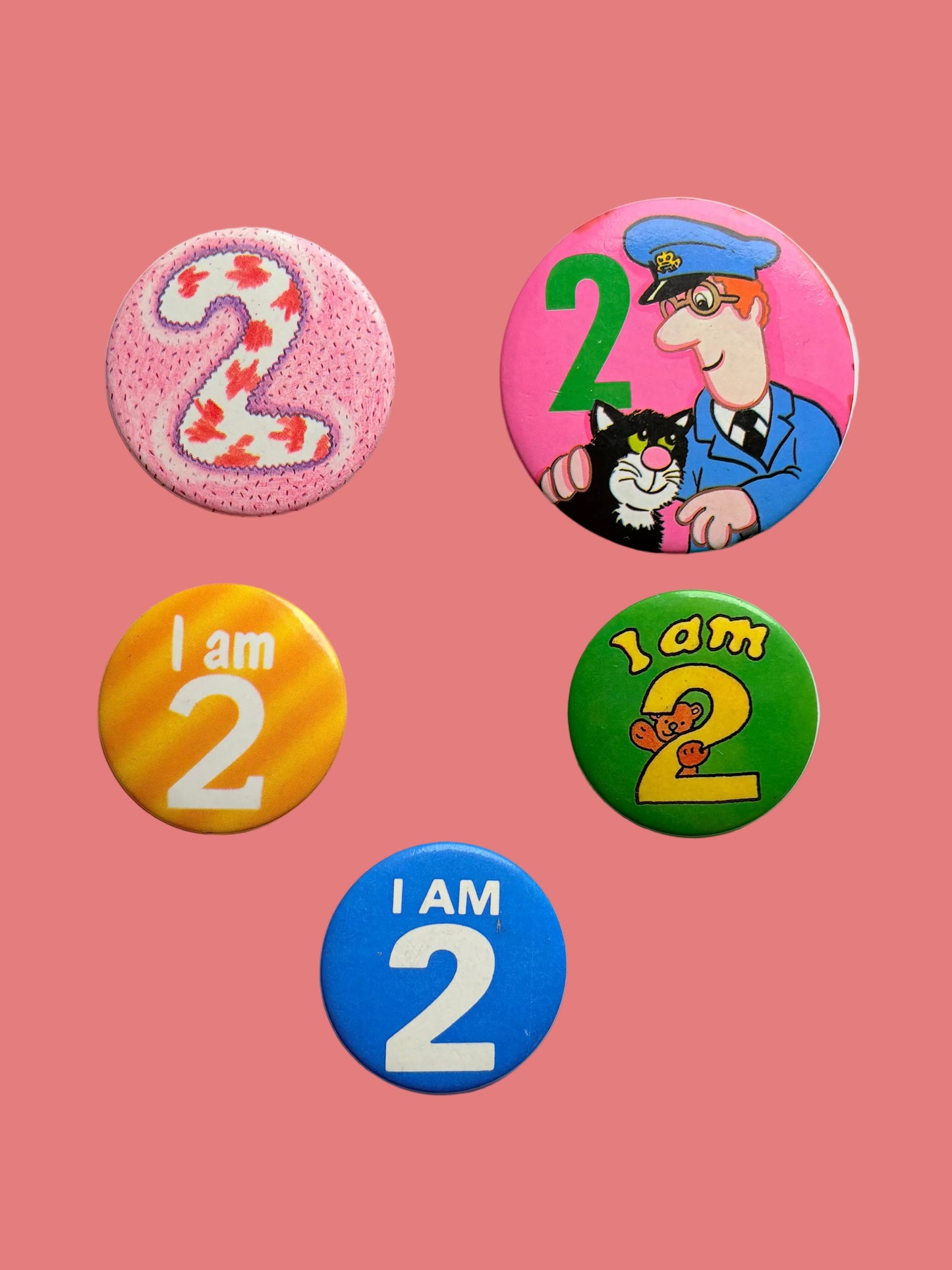 Vintage Birthday Badges