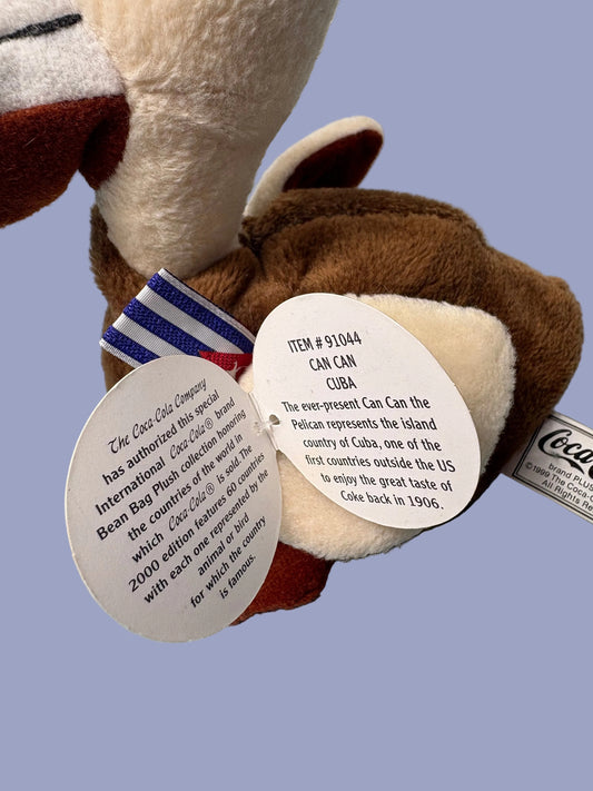 Vintage 1998 Coca Cola Can Can Cuba Pelican Toy